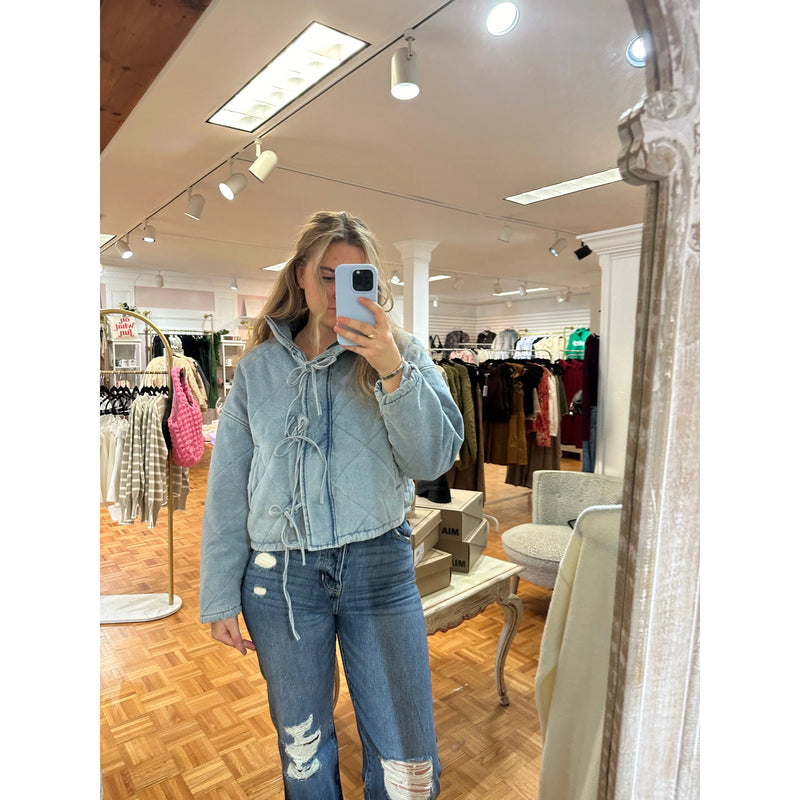 Quilted Denim Jacket