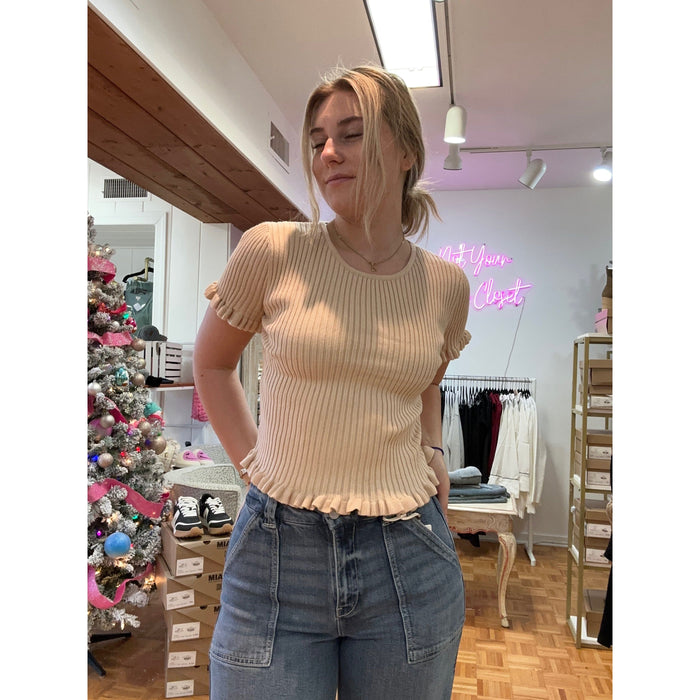 Ruffle Basic Top