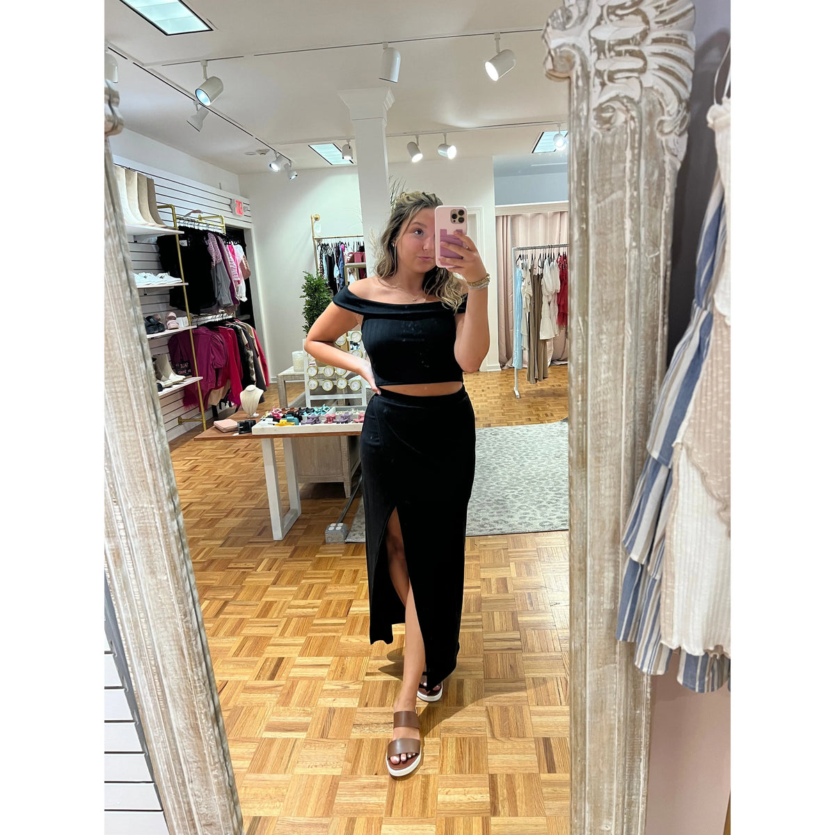 Midnight Rain Maxi Skirt