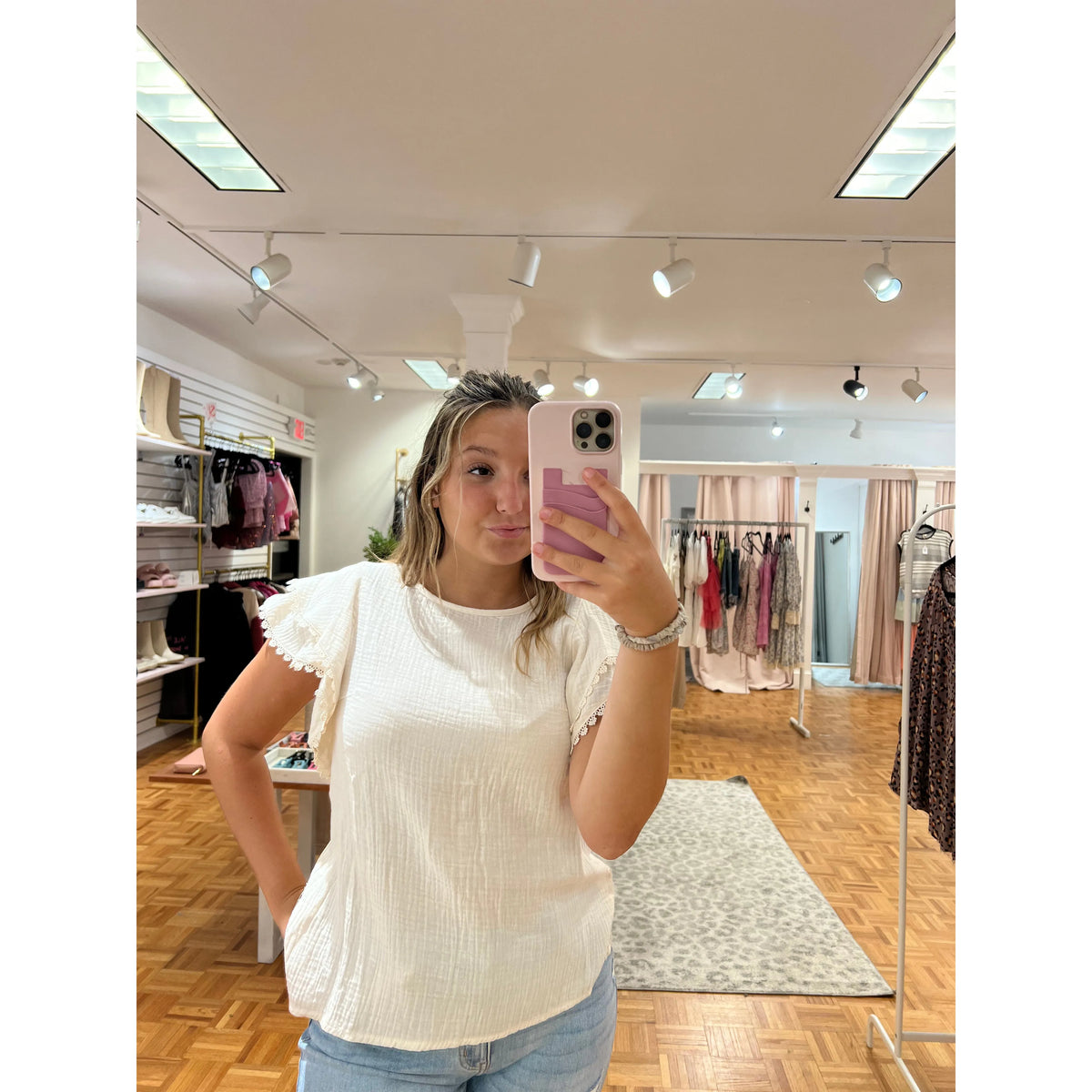 Flutter Sleeve Top