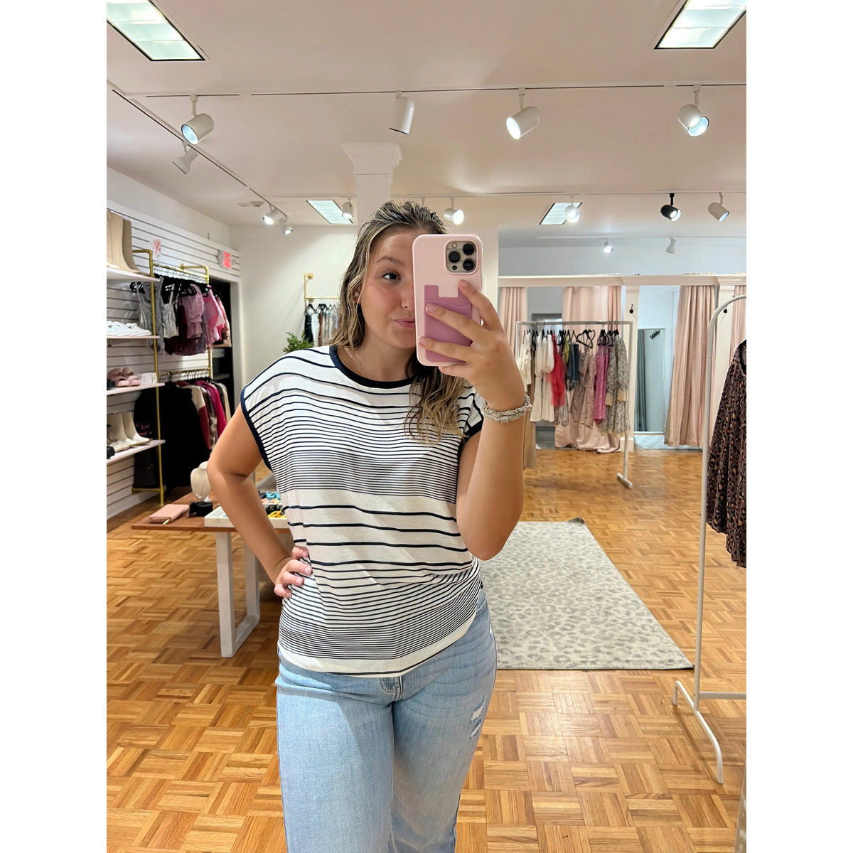 Stripe Westing Knit Top