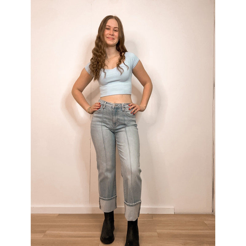 Ankle Cuff Jeans