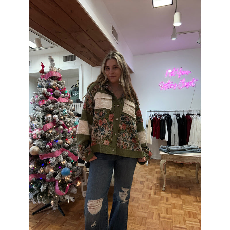 Floral Quilt Knit