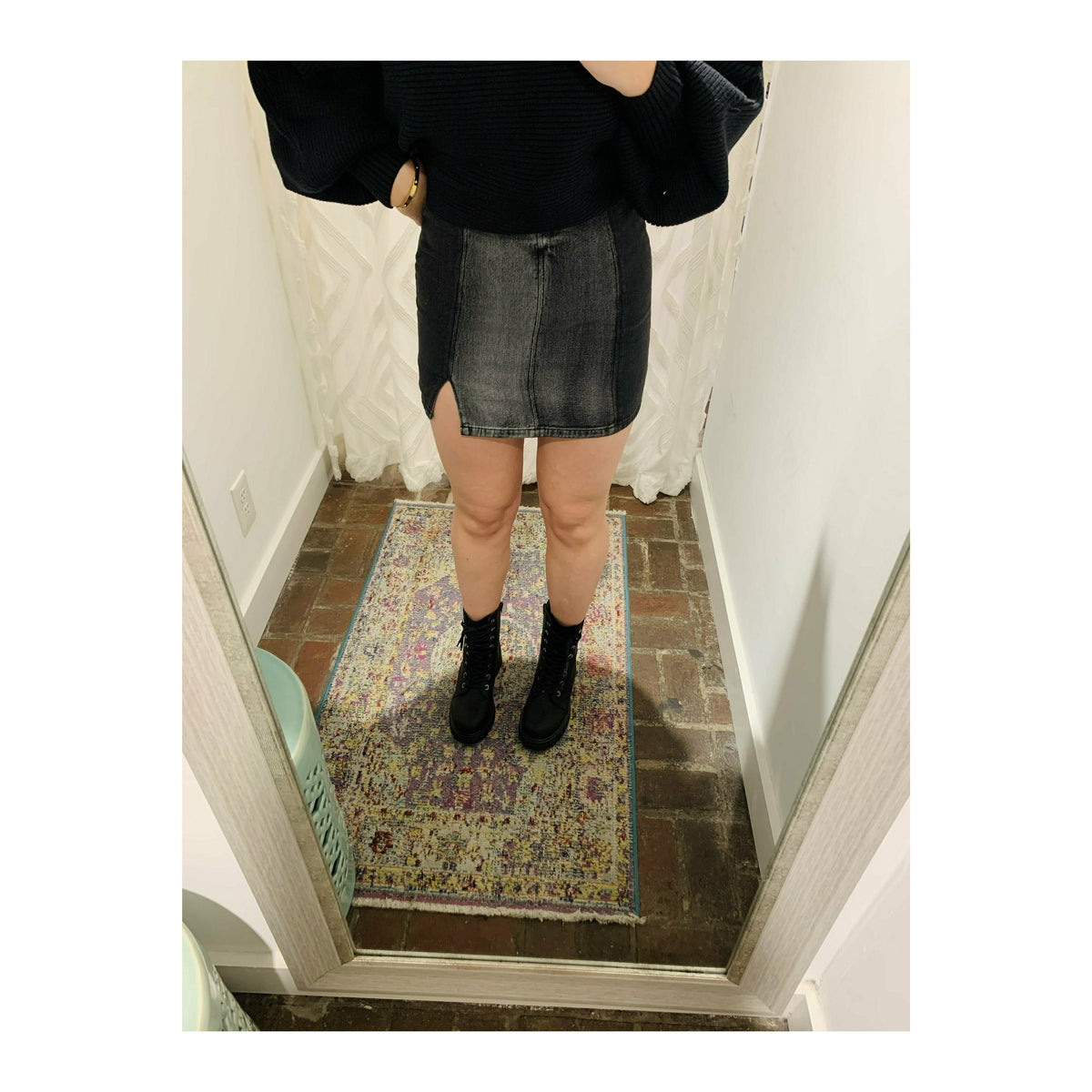 Multi Black Skirt