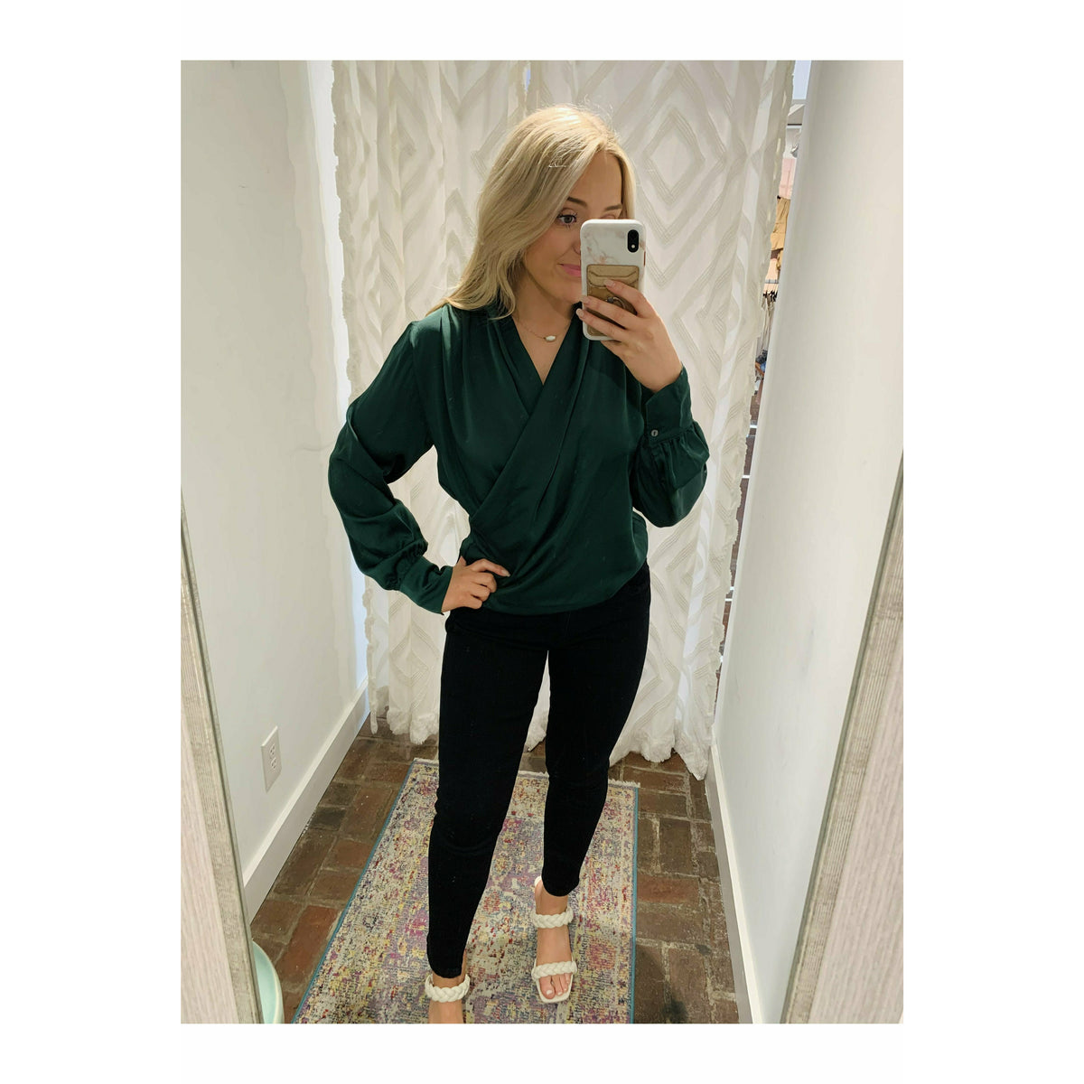 Forest Green Blouse