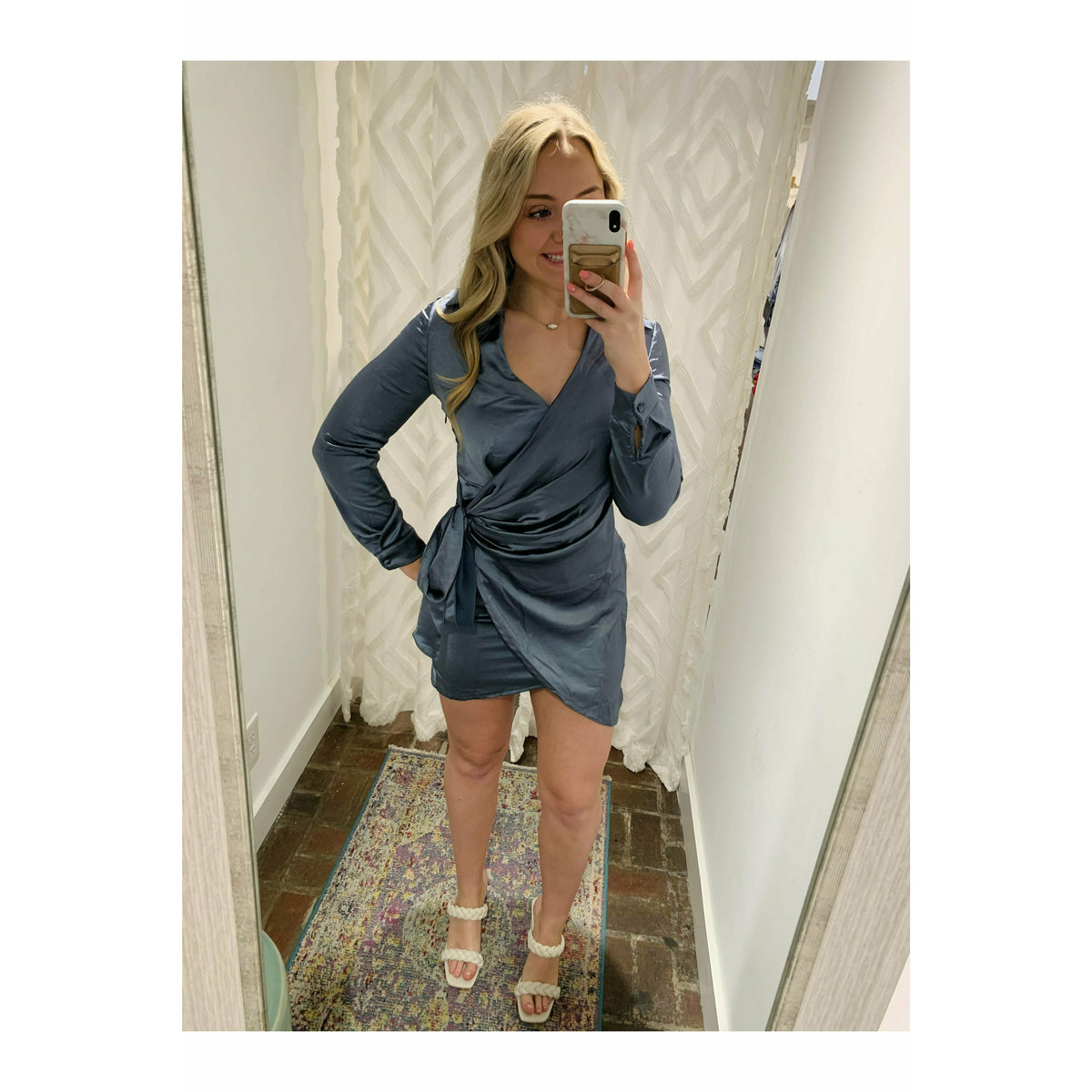 Blue Wrap Dress