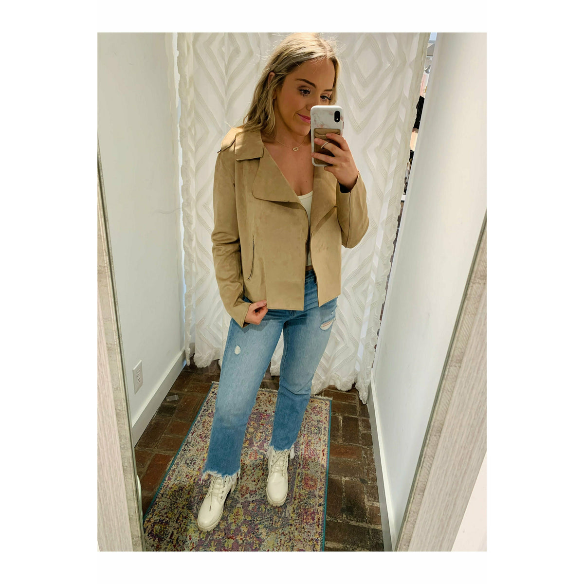 Taupe Suede Jacket