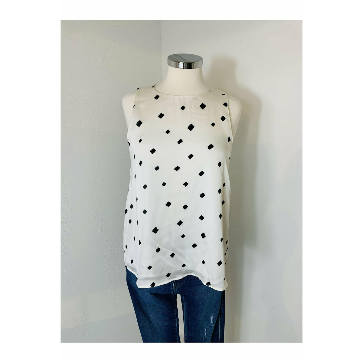 Black and White Spotted Top